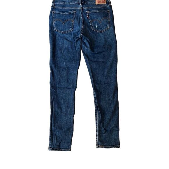 Levi Strauss & Co. Women's Blue Distressed Sexy Skinny Denim Jeans Size 28 - Picture 5 of 8